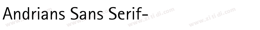 Andrians Sans Serif字体转换 Andrians Sans Serif字体转换